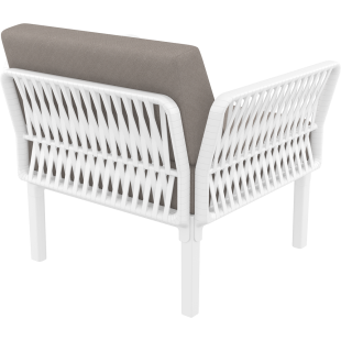 PORTOFINO LOUNGE ARMCHAIR Z PODUSZKAMI white Siesta