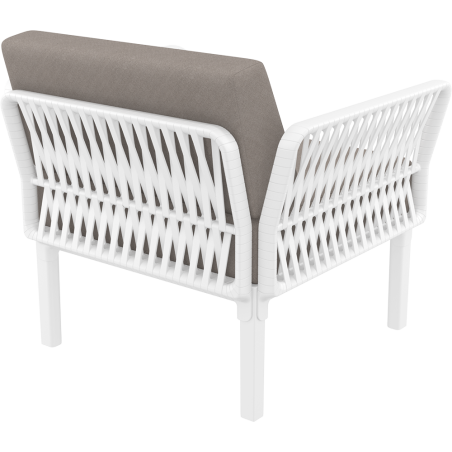 PORTOFINO LOUNGE ARMCHAIR Z PODUSZKAMI white Siesta