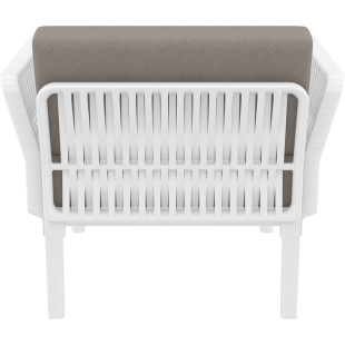 PORTOFINO LOUNGE ARMCHAIR Z PODUSZKAMI white Siesta