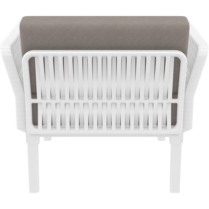 PORTOFINO LOUNGE ARMCHAIR Z PODUSZKAMI white Siesta