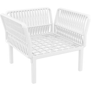 PORTOFINO LOUNGE ARMCHAIR Z PODUSZKAMI white Siesta