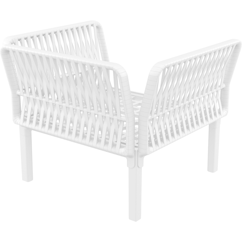 PORTOFINO LOUNGE ARMCHAIR Z PODUSZKAMI white Siesta