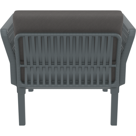 PORTOFINO LOUNGE ARMCHAIR Z PODUSZKAMI dark grey Siesta