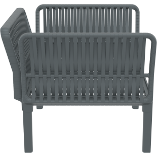PORTOFINO LOUNGE ARMCHAIR Z PODUSZKAMI dark grey Siesta