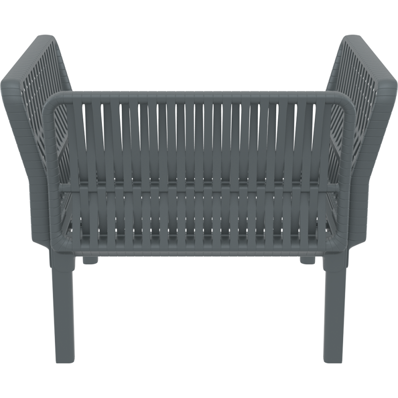 PORTOFINO LOUNGE ARMCHAIR Z PODUSZKAMI dark grey Siesta