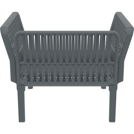 PORTOFINO LOUNGE ARMCHAIR Z PODUSZKAMI dark grey Siesta