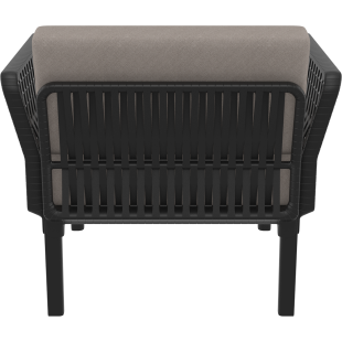 PORTOFINO LOUNGE ARMCHAIR Z PODUSZKAMI  black Siesta