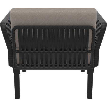 PORTOFINO LOUNGE ARMCHAIR Z PODUSZKAMI  black Siesta