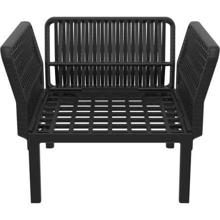 PORTOFINO LOUNGE ARMCHAIR Z PODUSZKAMI  black Siesta
