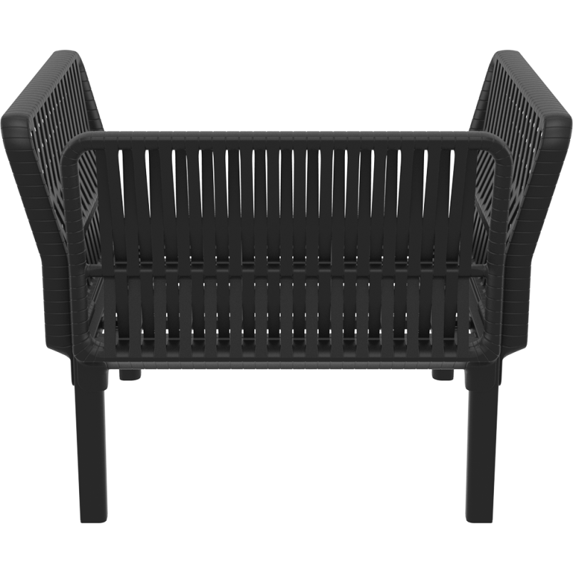 PORTOFINO LOUNGE ARMCHAIR Z PODUSZKAMI  black Siesta