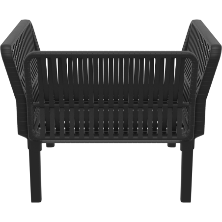 PORTOFINO LOUNGE ARMCHAIR Z PODUSZKAMI  black Siesta