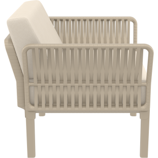 PORTOFINO LOUNGE ARMCHAIR Z PODUSZKAMI taupe Siesta