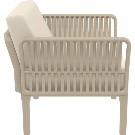 PORTOFINO LOUNGE ARMCHAIR Z PODUSZKAMI taupe Siesta