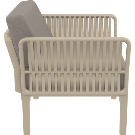 PORTOFINO LOUNGE ARMCHAIR Z PODUSZKAMI taupe Siesta
