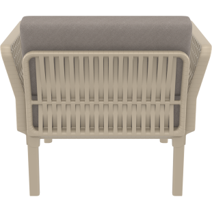 PORTOFINO LOUNGE ARMCHAIR Z PODUSZKAMI taupe Siesta