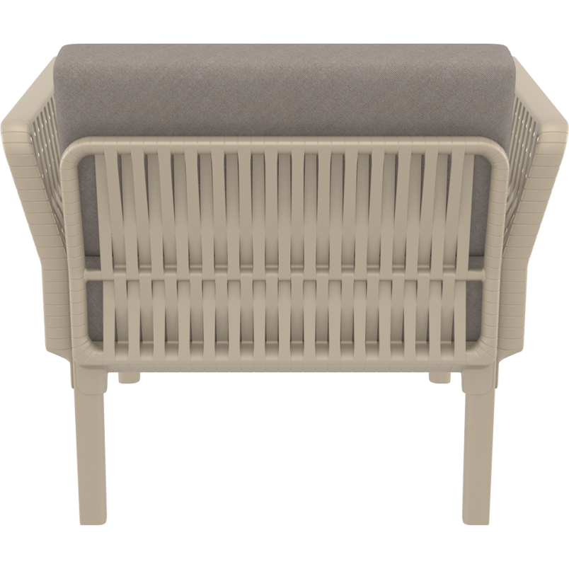PORTOFINO LOUNGE ARMCHAIR Z PODUSZKAMI taupe Siesta