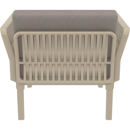 PORTOFINO LOUNGE ARMCHAIR Z PODUSZKAMI taupe Siesta