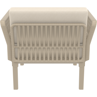 PORTOFINO LOUNGE ARMCHAIR Z PODUSZKAMI taupe Siesta