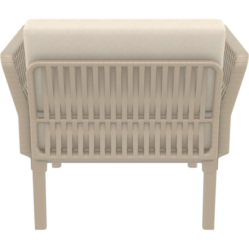 PORTOFINO LOUNGE ARMCHAIR Z PODUSZKAMI taupe Siesta