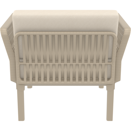 PORTOFINO LOUNGE ARMCHAIR Z PODUSZKAMI taupe Siesta