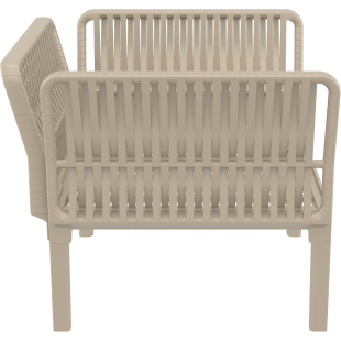 PORTOFINO LOUNGE ARMCHAIR Z PODUSZKAMI taupe Siesta