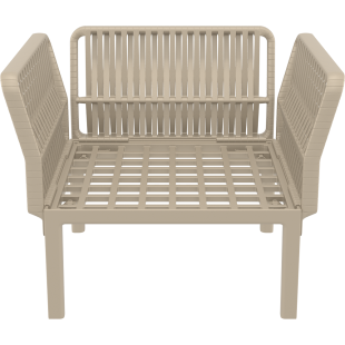 PORTOFINO LOUNGE ARMCHAIR Z PODUSZKAMI taupe Siesta