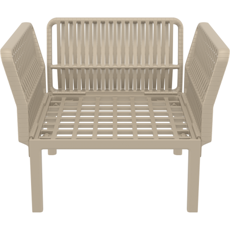 PORTOFINO LOUNGE ARMCHAIR Z PODUSZKAMI taupe Siesta