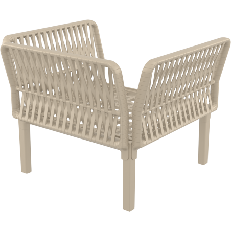 PORTOFINO LOUNGE ARMCHAIR Z PODUSZKAMI taupe Siesta