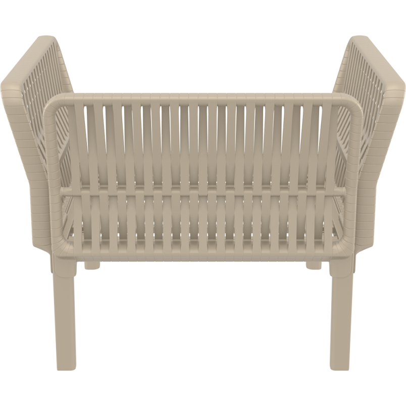 PORTOFINO LOUNGE ARMCHAIR Z PODUSZKAMI taupe Siesta