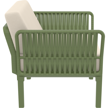 PORTOFINO LOUNGE ARMCHAIR Z PODUSZKAMI olive green Siesta
