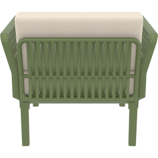 PORTOFINO LOUNGE ARMCHAIR Z PODUSZKAMI olive green Siesta