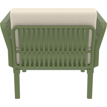 PORTOFINO LOUNGE ARMCHAIR Z PODUSZKAMI olive green Siesta