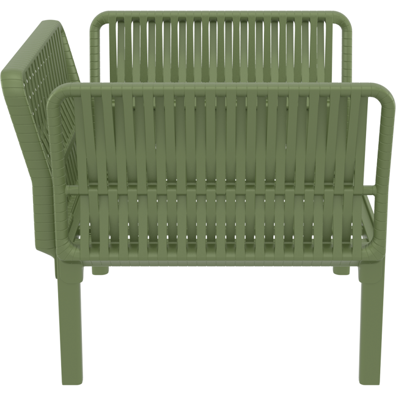 PORTOFINO LOUNGE ARMCHAIR Z PODUSZKAMI olive green Siesta