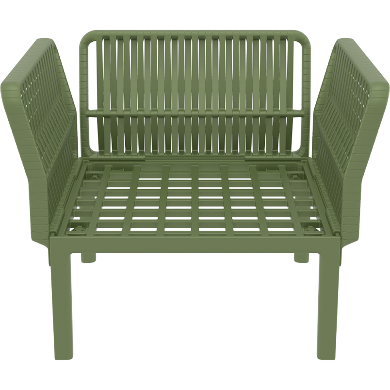PORTOFINO LOUNGE ARMCHAIR Z PODUSZKAMI olive green Siesta