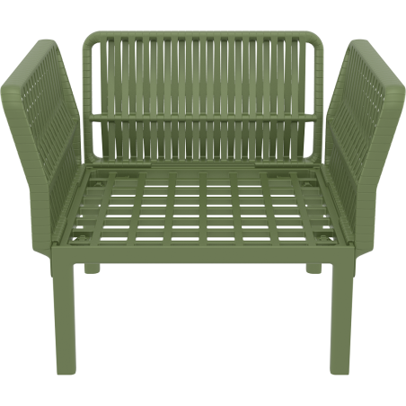 PORTOFINO LOUNGE ARMCHAIR Z PODUSZKAMI olive green Siesta