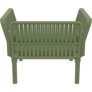 PORTOFINO LOUNGE ARMCHAIR Z PODUSZKAMI olive green Siesta