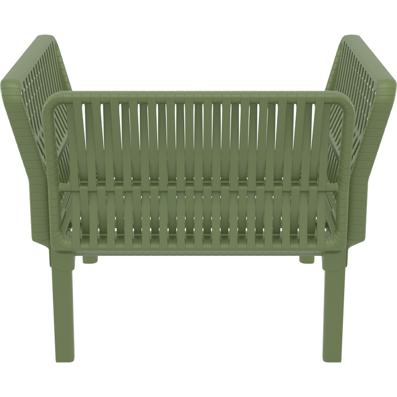 PORTOFINO LOUNGE ARMCHAIR Z PODUSZKAMI olive green Siesta