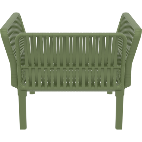 PORTOFINO LOUNGE ARMCHAIR Z PODUSZKAMI olive green Siesta