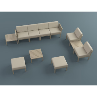 PORTOFINO LOUNGE TABLE taupe Siesta