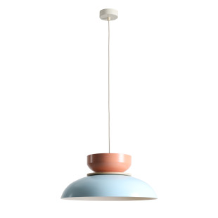 Lampa Wisząca Aldo Light Baby Blue + Coral (47 + 23 + Wood) Aldex