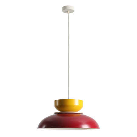 Lampa Wisząca Aldo Light Red Wine + Mustard (47 + 23 + Wood) Aldex