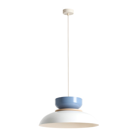 Lampa Wisząca Aldo Light White Gloss + Dusty Blue (47+ 23+ Wood) Aldex