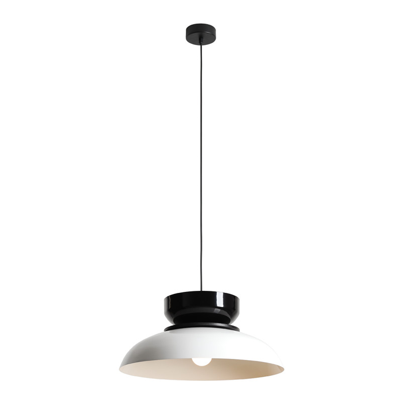 Lampa Wisząca Aldo Dark White Gloss + Black Gloss (47+ 23+ Wood) Aldex
