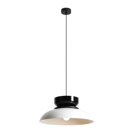 Lampa Wisząca Aldo Dark White Gloss + Black Gloss (47+ 23+ Wood) Aldex