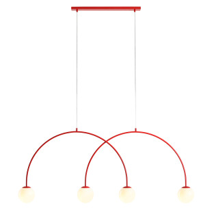 Lampa Wisząca Una 4 Red Chilli L Aldex