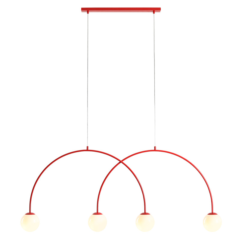 Lampa Wisząca Una 4 Red Chilli L Aldex