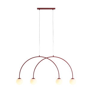 Lampa Wisząca Una 4 Red Wine S Aldex