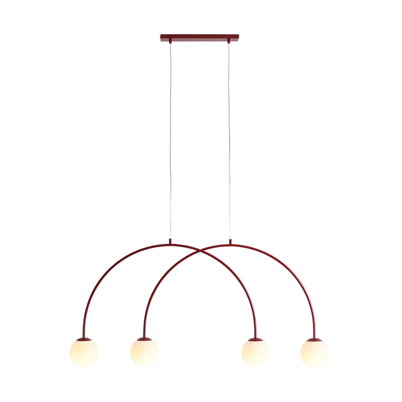 Lampa Wisząca Una 4 Red Wine S Aldex