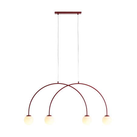 Lampa Wisząca Una 4 Red Wine S Aldex