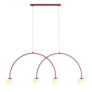 Lampa Wisząca Una 4 Red Wine L Aldex